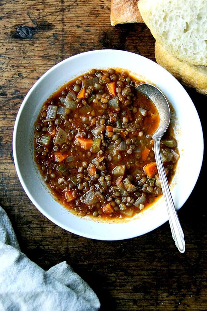 The Delicious Vegan Lentil Soup That Gets Better Daily